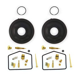 Set of 2 - Deluxe Carburetor Rebuild Kits with Diaphragms - Fits Honda CB360 CJ360T CL360