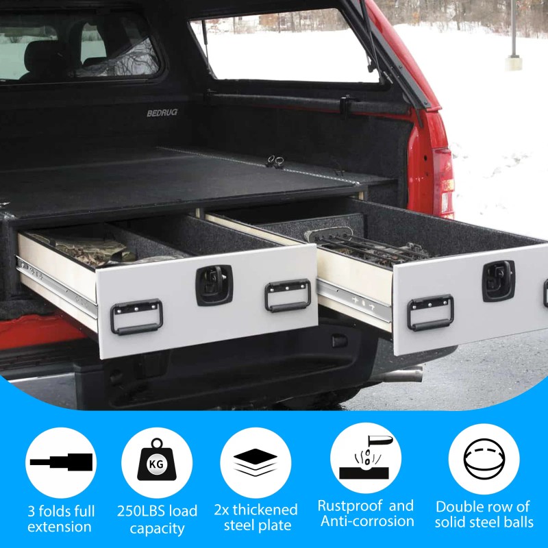 YENUO Industrial Heavy Duty Drawer Slides Full Extension 12-60 Inch