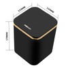Small Table Bin with Lid, 2 L, Mini Table Waste