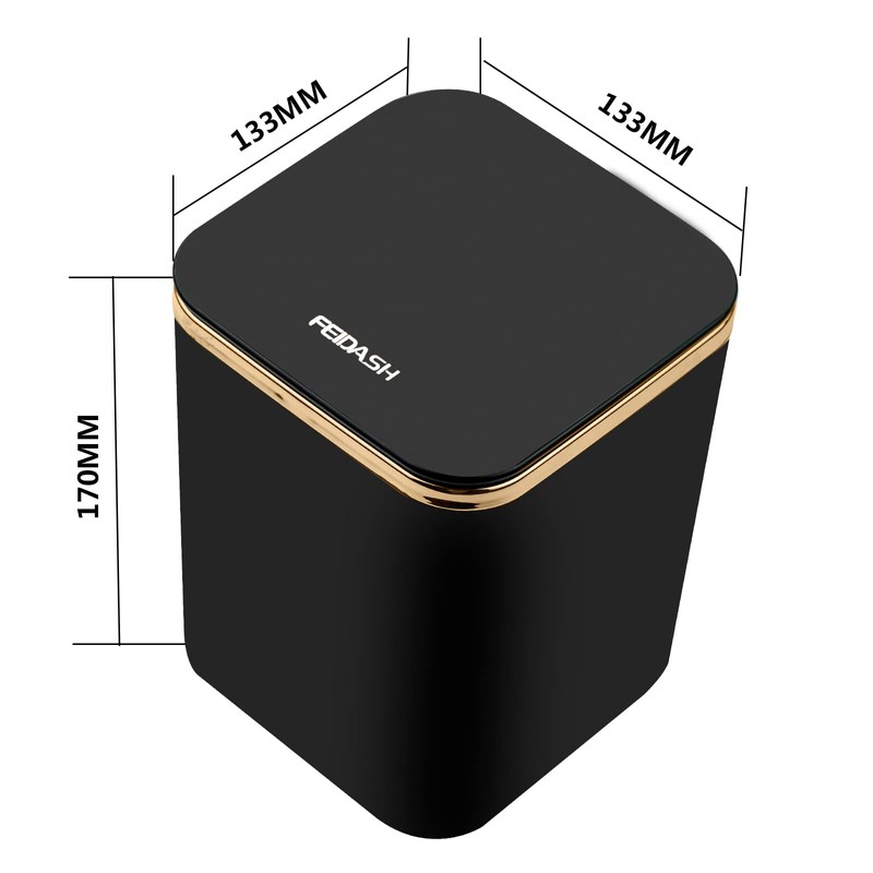 Small Table Bin with Lid, 2 L, Mini Table Waste