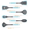 Kitchen Cooking Utensils Set, Non-Stick Spatula Set with Rotating Stand,
