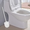 Qulable Toilet Brushes Stainless Steel Toilet Brush with Flexible Soft