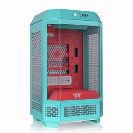 Thermaltake Tower 250 mITX Mini Tower; 2x120mm CT Fans Included; 360mm Radiator Support; 360mm GPU Clearance; Dual Chamber; Mint Strawberry; CA-1Z9-00SLWN-00