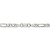 Solid 925 Sterling Silver 5.5mm Figaro Anchor Mariner Chain Necklace