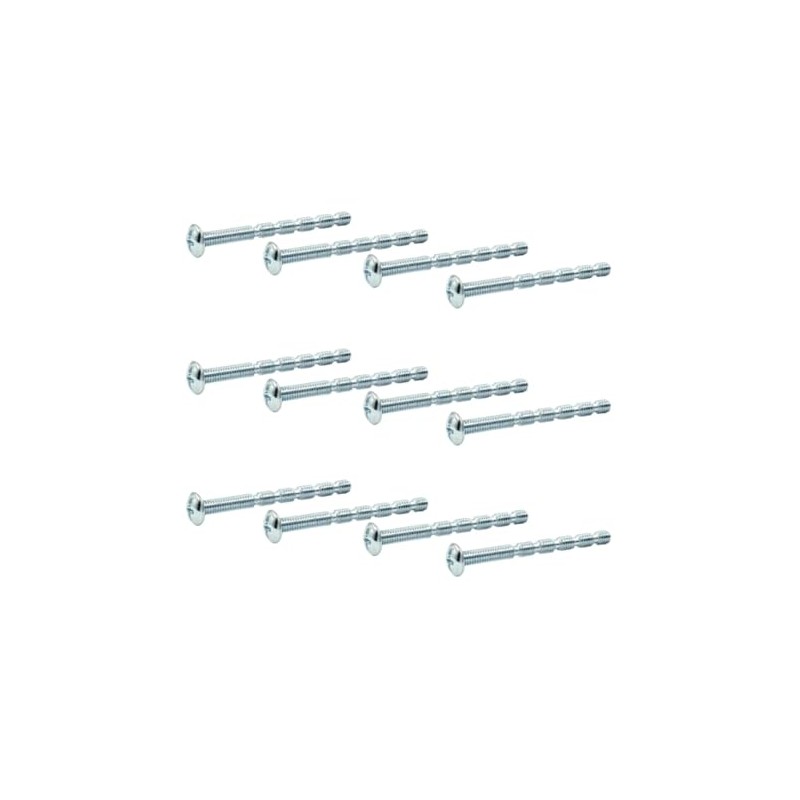 60Pcs Silver M4 x 45mm Truss Head Break Away Screws,
