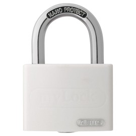 ABUS 508721 T65AL/40 "myLock" Aluminium Padlock, White