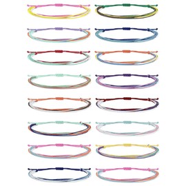 Dcfywl731 VSCO String Wave Bracelet Adjustable Friendship Bracelet Handcrafted Jewelry Women