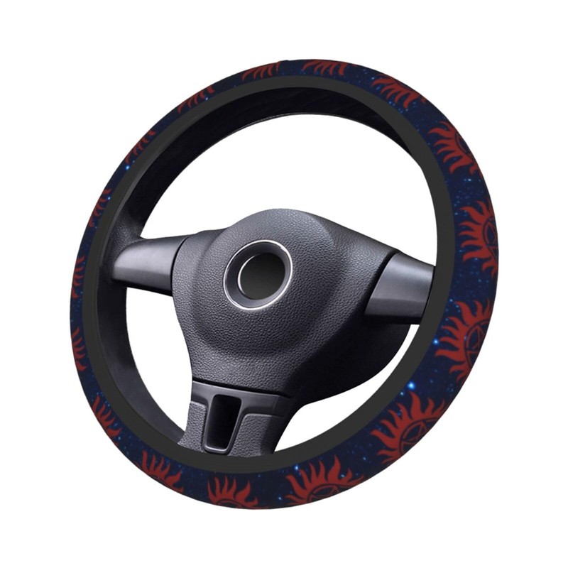 Steering Wheel Cover for Women Men Anti-Slip Breathable and Sweat
