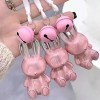 Gege Bear Labial Llavero Conejo Kawaii Mate Lipstick Coreano