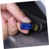 Alipis 4 Pcs Blue Aluminum Alloy Tire Valve Stem Caps