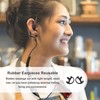 KOMBIUDA 1 Pair Interphone Reusable Rubber Earpieces for Coil Tube
