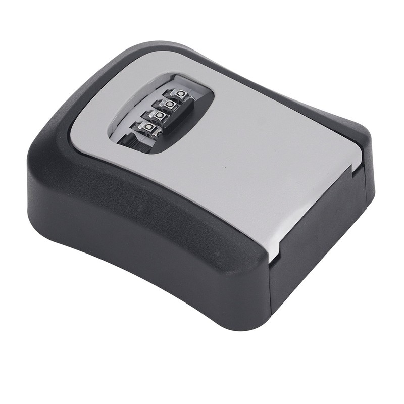 Key Lock Box 5in 4 Digit Combination Lockbox Resettable Code