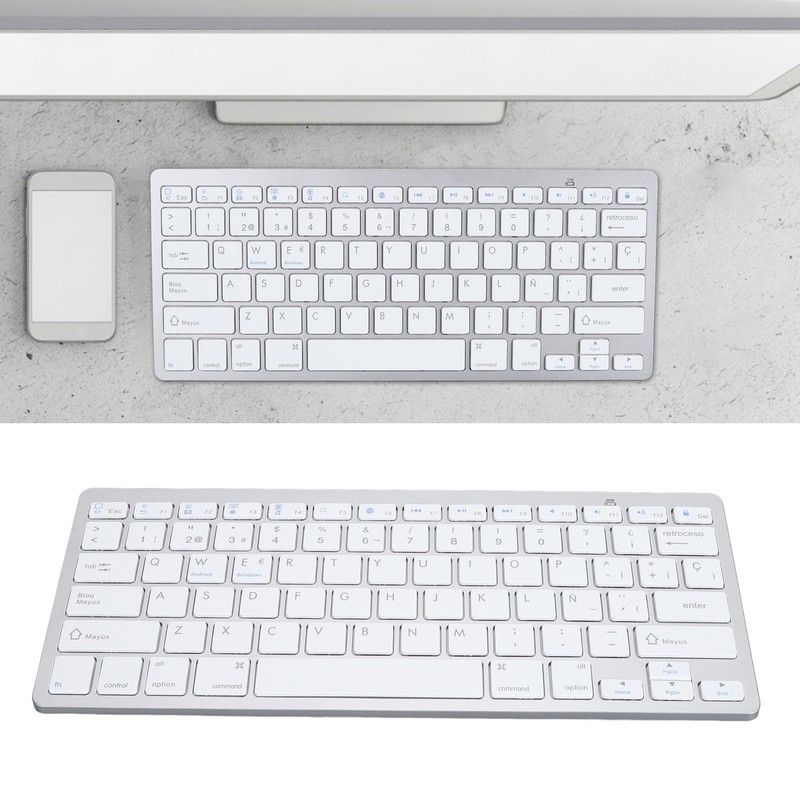 Wireless Bluetooth Keyboard Portable Compact Ultra Thin Bilingual Universal for