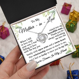 Xukaenus Mother In Law Necklace, Mother In Law Wedding Gifts, Mother In Law Birthday Gifts, Mother In Law Gifts, Mother In Law Necklace From Daughter In Law, Mother In Laws Gift Christmas