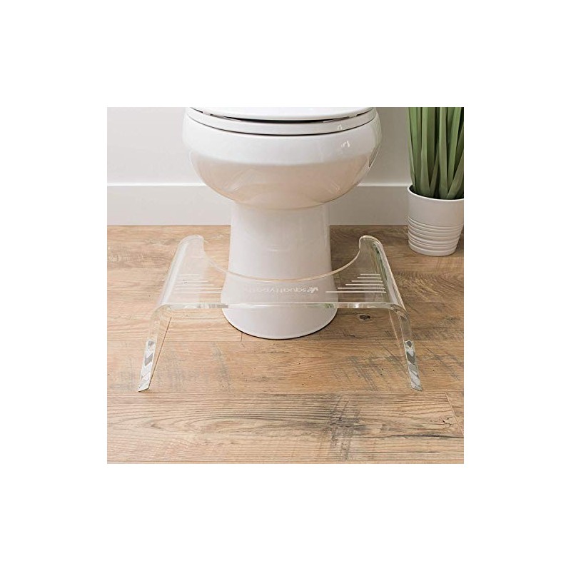 Squatty Potty Ghost Acrylic Toilet Stool, 7"
