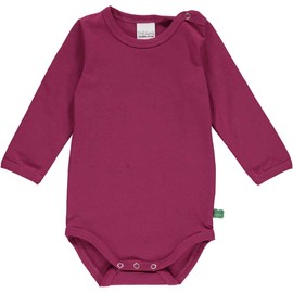 Fred's World by Green Cotton Baby Girl Alfa L/S Body Base Layer, plum