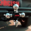 ORCISH Trailer Hitch Tri-Ball Mount with Hook Contain Secure Self-Lock