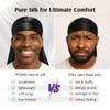 YFONG 100% 22 Momme Mulberry Silk Durags for Men Women,