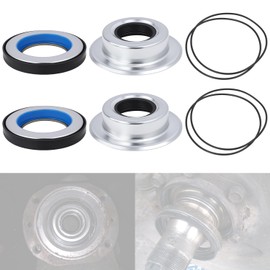 Front Axle Vaccum Knuckle & Dust Seals Kit Compatible With 2005-2019 Ford Super Duty F250 F350 F450 F550 Dana Super 60,Replace# 2017426 2014835 54983