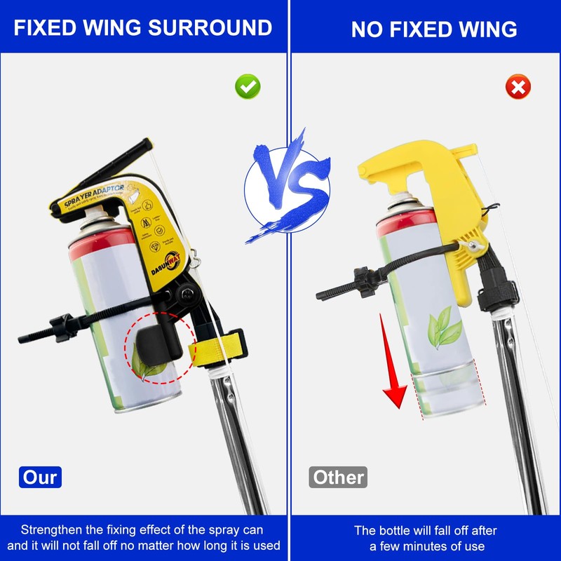 Spray Can Extension Pole Adaptor,Adjustment Sprayer Bracket Adaptor for Wasp/Hornet/Bee