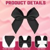 50PCS Black Satin Ribbon Bows 2 inch Self Adhesive Satin