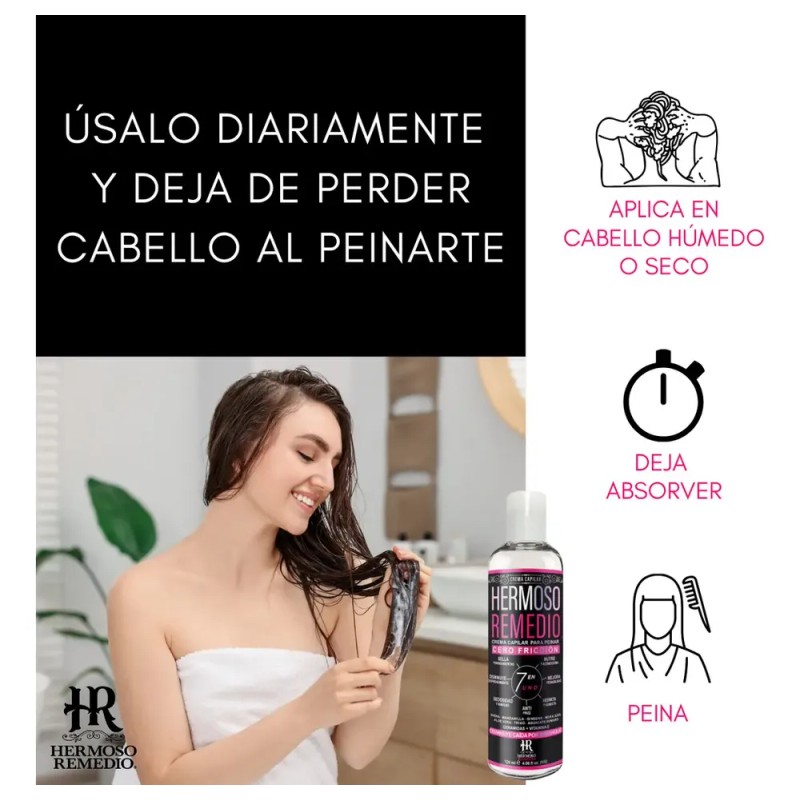 Crema Peinar Hermoso Remedio Antifrizz Reparación Hidratación 120ml