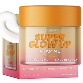Sunday Essence Vitamin C Day Cream - Dermatologist Tested, Anti- Aging, Korean Skin Care - Hydrates, Evens Skin Tone & Boosts Radiance - Clean Beauty, Vegan, Non-GMO, Cruelty-Free - 1 Pack