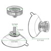 SYGGDERS 8-pcs Windshields EZpass Bracket Suction Cups,with Screw and Nut