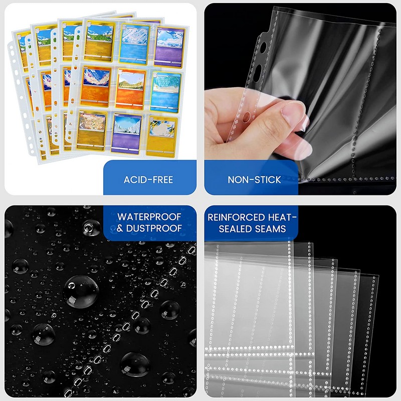 Luxury Vault LLC Trading Card Album Binder Protector Pages Sleeves