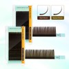 NAGARAKU Natural Brown Color Individual Eyelash Extensions Classic Lashes Faux