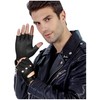 GSG SINCE 1998 Mens Genuine Leather Fingerless Gloves for Driving