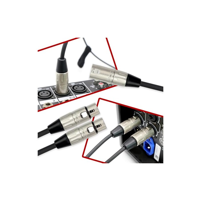 Kirlin Cable Y-301-06 - 6 pies - XLR macho a