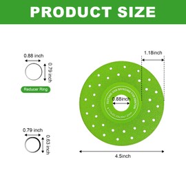 2Pcs 4-1/2'' Rock Slab Grinding Disc, 1.2'' Diamond Ultra Width Tile Blade 7/8'' Arbor, 45° Chamfer Rock Slab Flat Grinding Cutting Piece，Ultra-Thin Tile Saw Blade Rock Slab Cutting Wheel