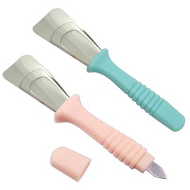 Ouliget Fridge De Icer Ice Scraper,Cleaning Freezer Frost Shovel Defrosting Shovel,Double Headed Stainless Steel ice Shovels Suitable for Kitchen Courtyard Car Cleaning Decontamination,2 Pices (2)