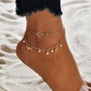 Inilbran Boho Infinity Ankle Bracelets Lucky 8 Anklets Bracelet Layered