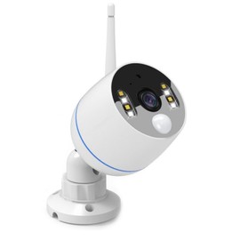 YESKAMOO Security Camera, Wireless, Outdoor, 3 Million Ultra High Pixels, For Expansion, AI Human Detection, Security Light, 2.4 GHz Wi-Fi Band Compatible, Outdoor Camera, Motion Sensor Luminous, Full