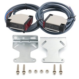 Baomain Photoelectric Sensor Switch E3JK-5DM2/E3JK-5L 24-240VAC,12-240VDC Detection Distance 5m Pair