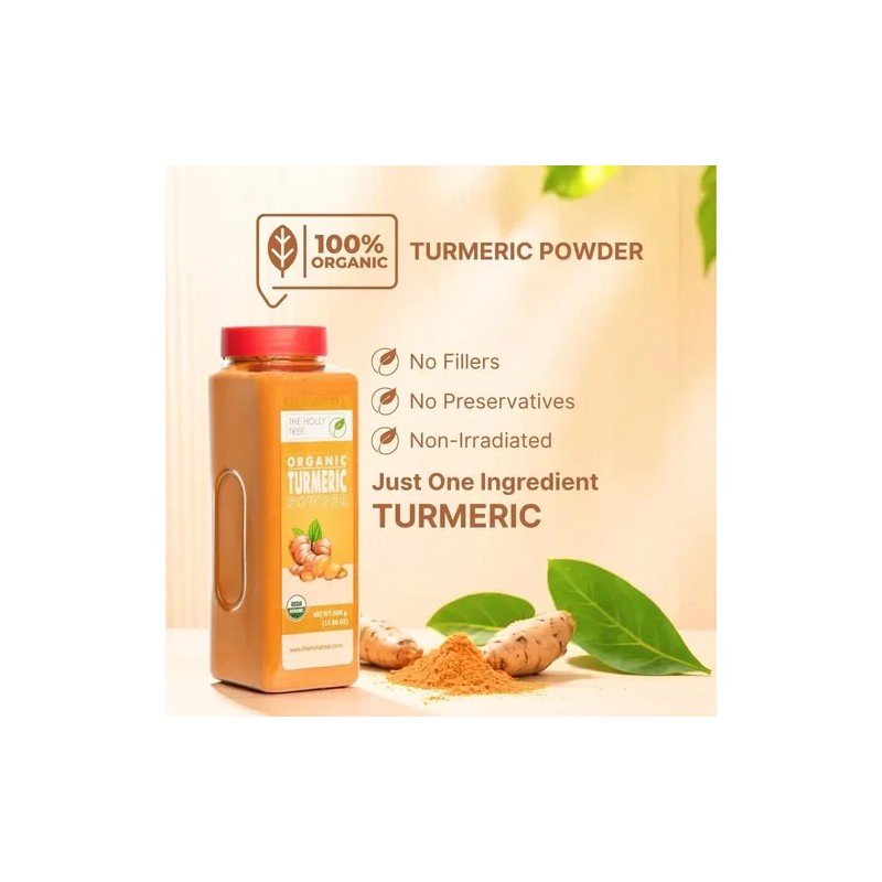 The Holly Tree Cúrcuma Orgánica En Polvo 500 G Para