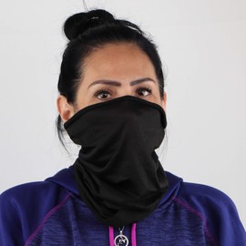 Motique Accessories Solid Seamless Tube Bandana Neck Gaiter