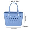X Large Beach Bag, Oversized Rubber Beach Bag, Washable Open