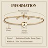 VGROSIA Gold Bracelet For Women Initial Heart Stainless Steel Charm