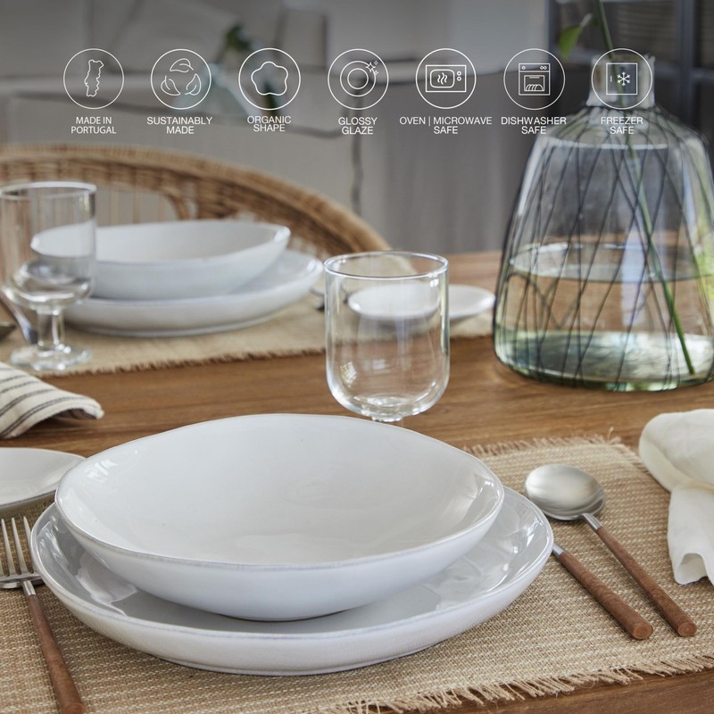 Costa Nova Ceramic Stoneware 9'' Salad Dessert Plate - Livia