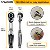 CONQUER 22pc 1/4 Ultra Low Profile Mini Ratchet Close Quarter