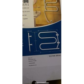 Myson Heated Towel Warmer Rack Wall Mounted Electric Towel Drying  Aluminum