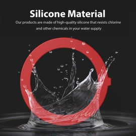 Flush Valve Seal for Kohler, Upgraded Silicone Material Canister Flush Valve Toilet Gasket Replacement Parts for K-GP1059291, Easy to Install and Uninstall
