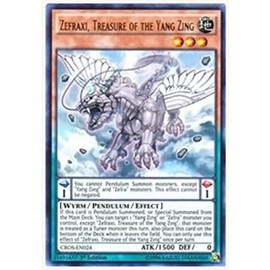yugioh - Zefraxi, Treasure of The Yang Zing CROS-EN024 1st Edition Ultra Rare - Crossed Souls