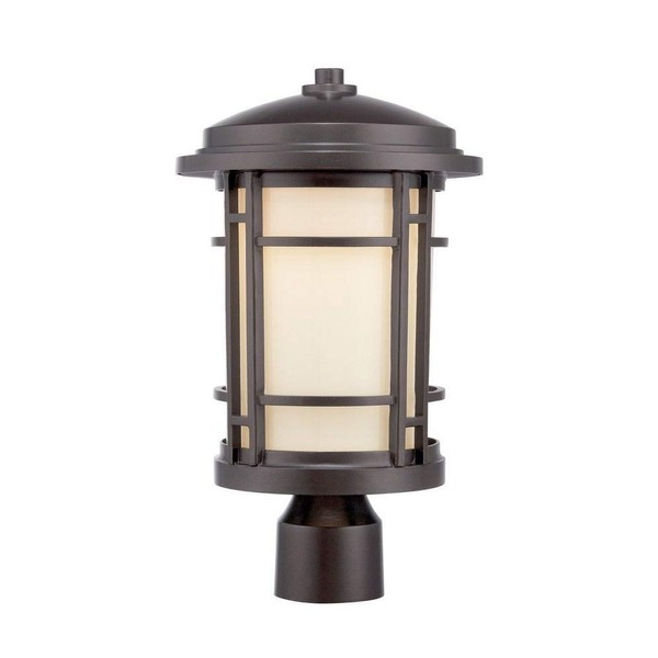Designers Fountain LED22436-BNB Barrister Outdoor Post Lantern Light, Burnished Bronze