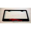 Unbranded 3D Jaguar Stainless Steel Black Finished License Plate Frame