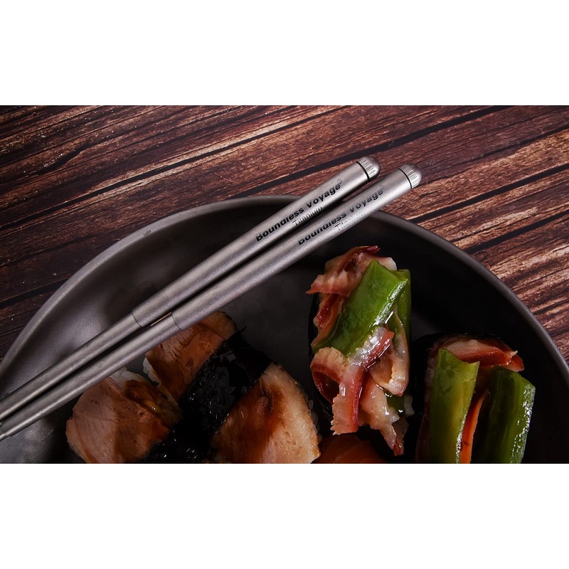 Boundless Voyage Titanium Folding Tableware Fork Spoon Spork Chopsticks Ultralight
