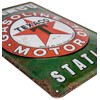 Retro petrol stations metal sign with embossing, suitable for Texaco